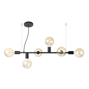 LUMINARIA PENDENTE DECOR PT 6L E27 780X150X1500MM LLUM