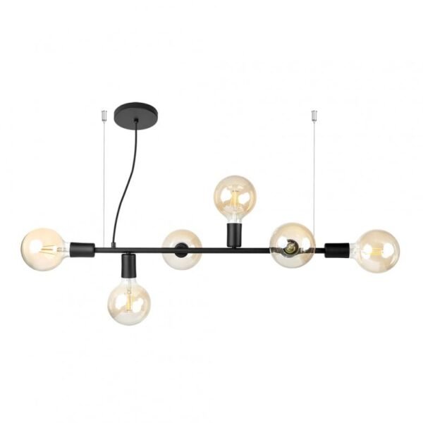 LUMINARIA PENDENTE DECOR PT 6L E27 780X150X1500MM LLUM