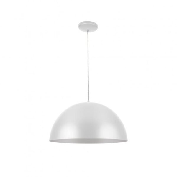 LUMINARIA PENDENTE AQUARELA HALF MOON 40 1L BRANCA LLUM