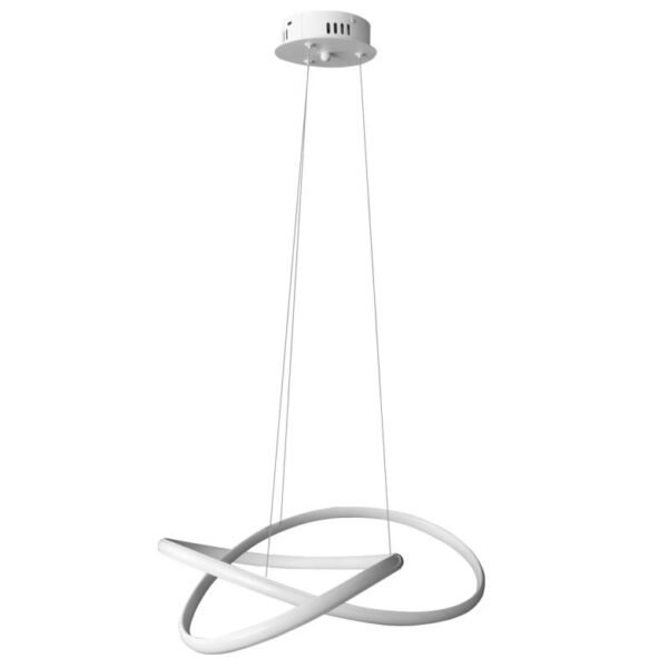 LUMINARIA PENDENTE SPACE SATURNO LED 50W 3K BRANCA LLUM