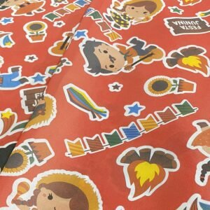 TNT ESTAMPADO FESTA JUNINA VERMELHO 1,4 M X 25 M DEXA