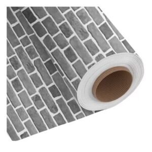 TNT ESTAMPADO TIJOLO CINZA 1,4 M X 25 M DEXA