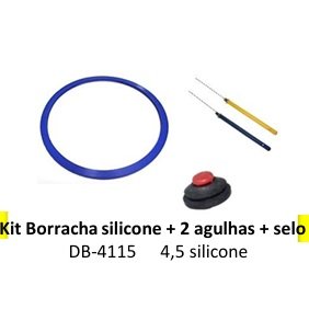 KIT BORRACHA 4,5 PAN PRESSAO+2 AGULHAS+SELO DUBEL DB-4115