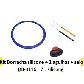 KIT BORRACHA 7 PAN PRESSAO + 2 AGULHAS + SELO DUBEL DB-4116