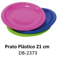 PRATO PLASTICO 21 CM DUBEL DB-2373