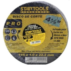 DISCO CORTE DE FERRO E INOX  4 1/2 POL.  ARTTOOLS S 0134