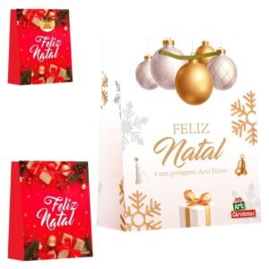 SACOLA NATAL COLOR 30 X 40 X 10 CM ZEIN Z372606