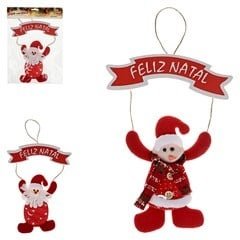 ENFEITE TECIDO COM PLACA 25 CM ZEIN Z427009