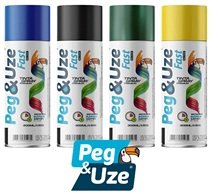 TINTA SPRAY USO G. AMARELO 300ML PEGEUZE