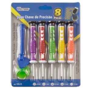 KIT CHAVE PRECISAO 8 PCS WESTERN ETILUX CEL-11