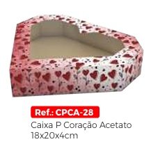 CAIXA P CORACAO ACETATO 180X200X40MM DA CRUZ