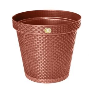 VASO REDONDO RATTAN TERRACOTA 20 LITROS ARQPLAST