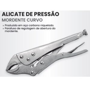 ALICATE DE PRESSAO CURVO 10 POL ARTTOOLS T 44301