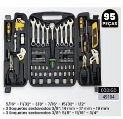 JOGO DE FERRAMENTAS ( C/ 95 PCS ) ARTTOOLS T 49104