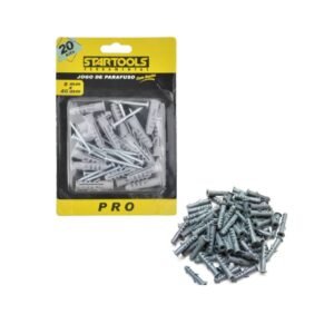 KIT PARAFUSO C/ BUCHA 8 X 40 MM C/ 20 ARTTOOLS S 0275