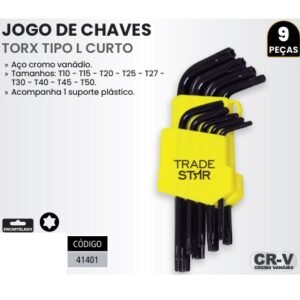 JG CHAVE TORX CURTO 9 PCS ARTTOOLS T 41401