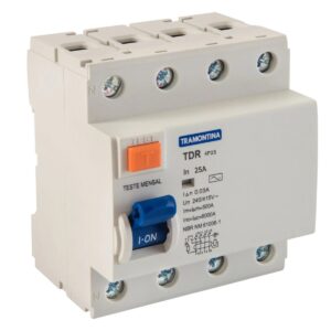 INTERRUPTOR DIFERE RESIDUAL TDR-2P 25 A 30 MA 6KA TRAMONTINA