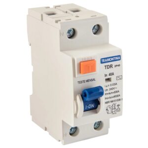 INTERRUPTOR DIFERE RESIDUAL TDR-2P 40 A 30 MA 6KA TRAMONTINA
