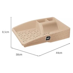 ESCORREDOR DE LOUCA SLIM CAPUCCINO UZ 414-CAP