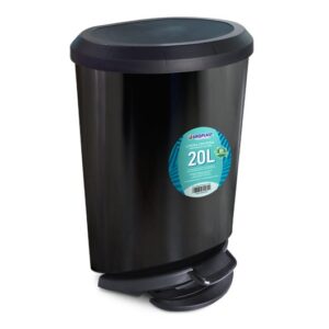 LIXEIRA C/ PEDAL 20 LT PRETA ARQPLAST 25777
