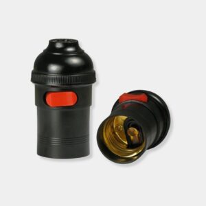 SUPORTE/SOQUETE PENDENTE PRETO C/CHAVE G20 BRASIL