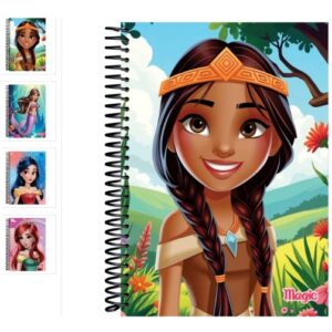 CADERNO ESPIRAL UNIVERSITARIO CAPA DURA 80 F MAGIC BAAG