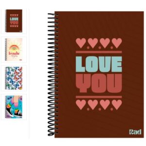 CADERNO ESPIRAL UNIV CAPA DURA 60 F RAD GIRL BAAG