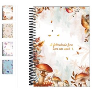 CADERNO ESPIRAL UNIV CAPA DURA 80 F CUTE LIFE BAAG
