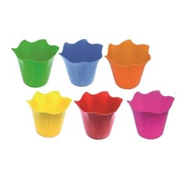 VASO CACHEPO PLASTICO PEQUENO COLORIDO DUBEL DB-2369