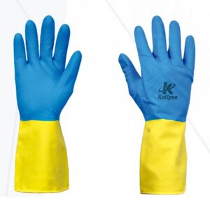 LUVA NEOPREX AZUL/AMARELA T07 P KALIPSO