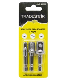 JOGO ADAPTADOR P/ SOQUETE 3 PCS ARTTOOLS T 41002